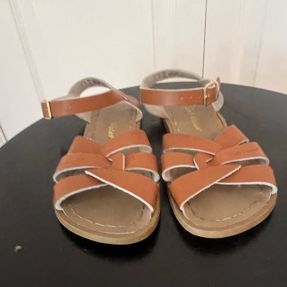 Saltwater Sandals by Hoy – Kids Brown Leather Band Sandals - Boys and Gi…